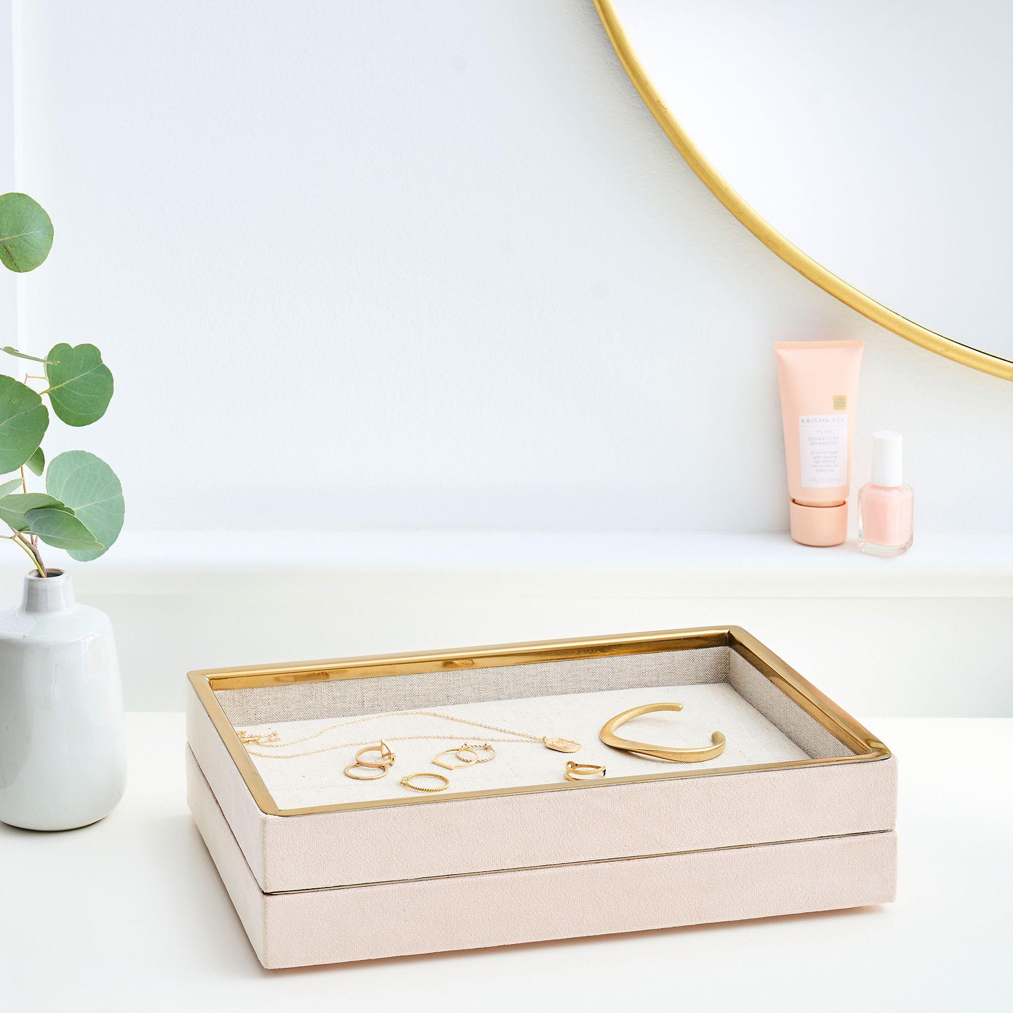 Rose gold on sale jewelry organizer